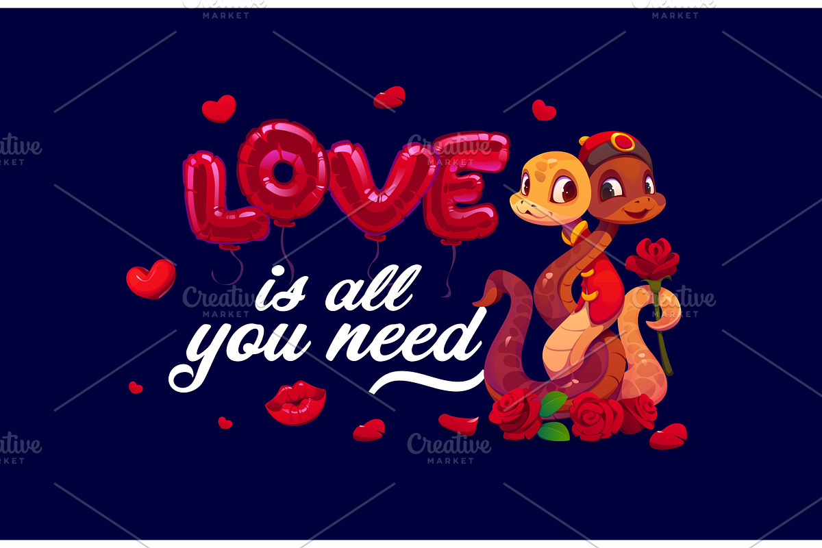 Love is all you need, a Seasonal Illustration by Vector Tradition