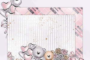 Valentines Day Digital Paper Pack