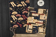 The Last Hour Vintage New Year Kit, a Seasonal Illustration by ThatsDesignArt (Thumbnail 6 of 19)