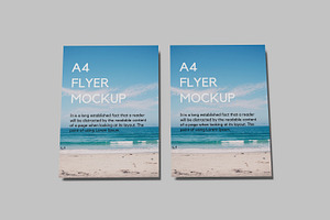 A4 Flyer Mock-Ups