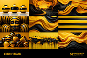Yellow and Black World - 52 images, a Decorative Illustration by Handmadefont (Thumbnail 5 of 13)