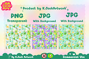 Cute Mint Lemon Soda Seamless, a Background Graphic by K.JackArtwork (Thumbnail 2 of 8)