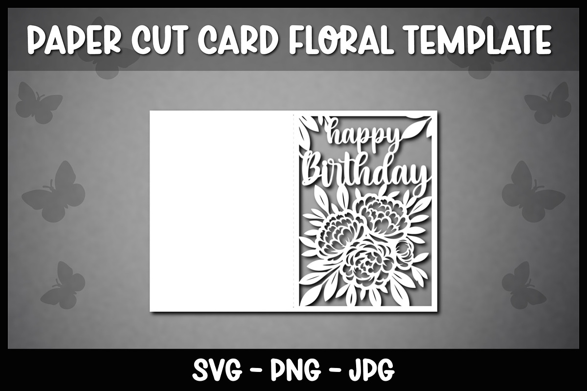 6 Floral Happy Birthday cards, a Graphic by Reddish Design (Photo 4 of 7)