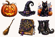 Brushstroke Halloween Clipart, a Seasonal Illustration by Designworld (Thumbnail 4 of 5)