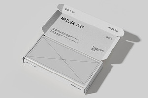 Mailer Box Packaging Mockup