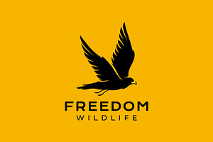 bird eagle flying catch wings logo, a Branding & Logo Template by devastd