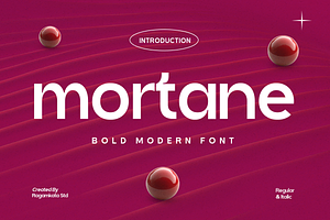 Mortane – Bold Modern Sans, a Font by RagamKata