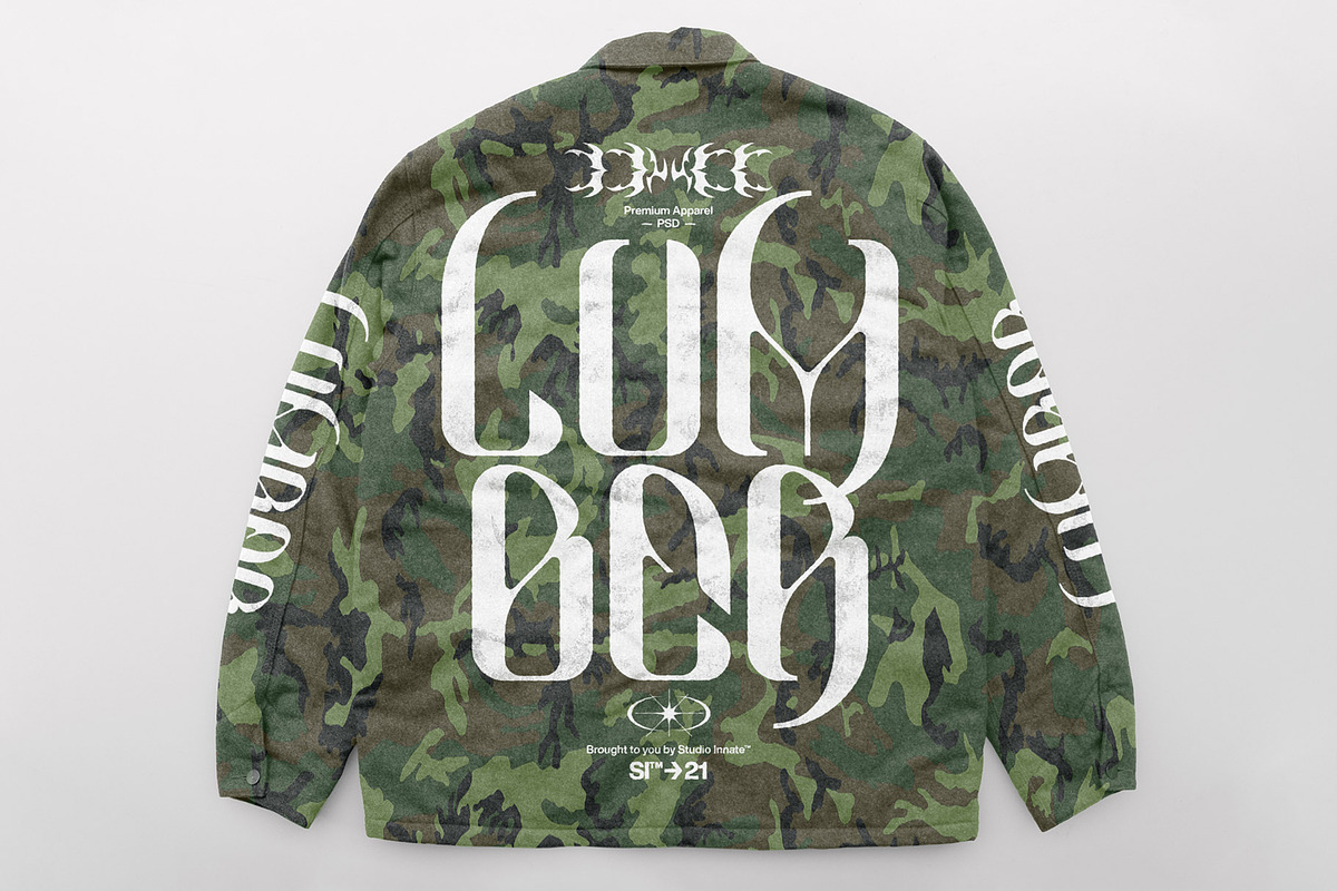 Lumber - Overshirt Mockup, a Hoody Mockup by Studio Innate (Photo 2 of 6)