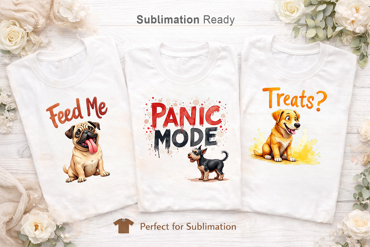 Funny Dog Sublimation PNG, an Illustration by Artnoy (Photo 6 of 8)