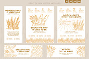 Bakery & Wheat Fields, a Food Illustration by Ilia Design (Thumbnail 3 of 12)