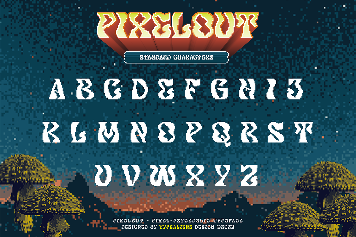 Pixelout, a Serif Font by ilhamtaro (Photo 8 of 10)