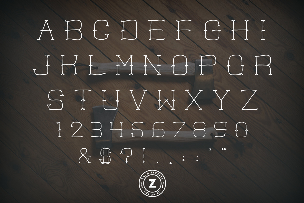 Hatchet Font preview 3