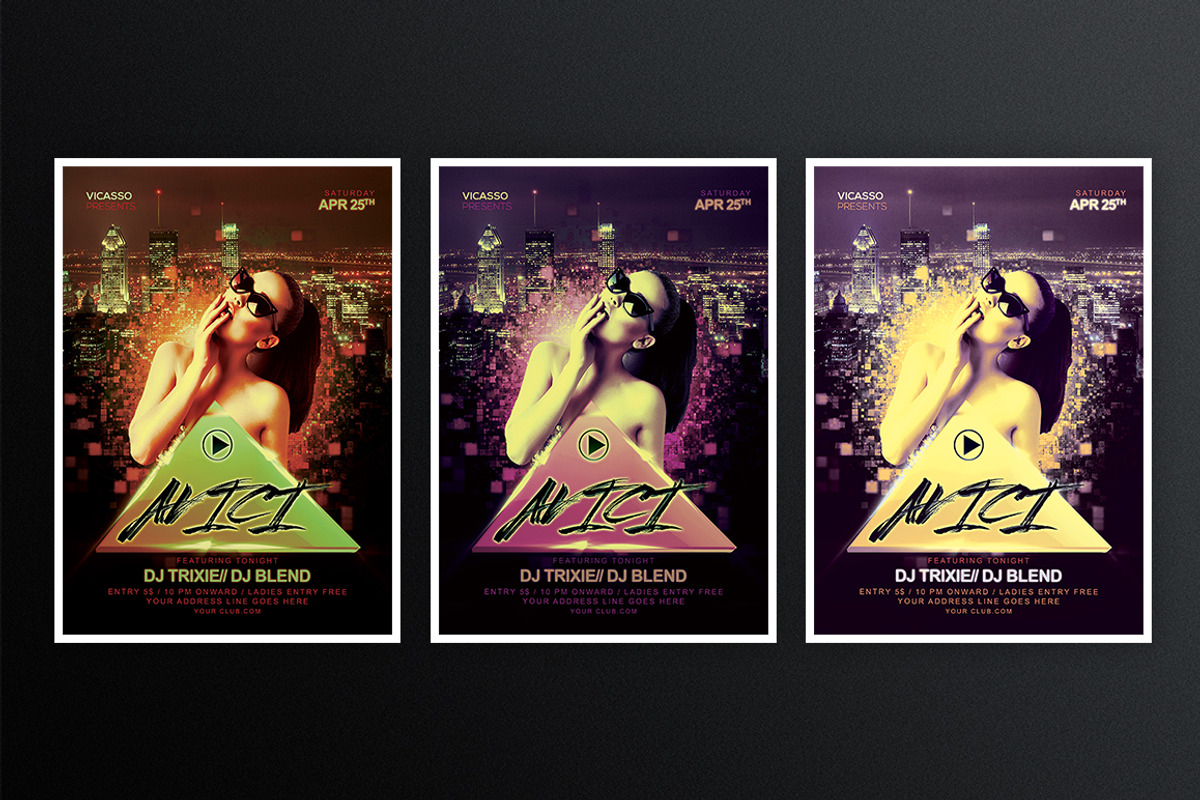 Avici 1, a Flyer Template by What a Story (Photo 3 of 5)
