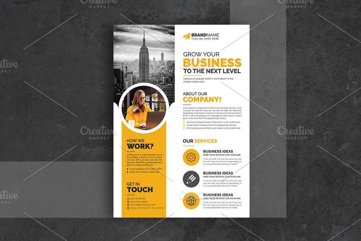 Corporate Business Flyer, a Flyer Template by GraphicsBurg (Photo 2 of 5)