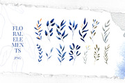 Deep Blue Alphabet Watercolor Set, a Work Illustration by Julia M. Watercolor (Thumbnail 6 of 17)