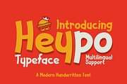 Heypo - A Modern Handwritten Font, a Handwritten Font by Marvadesign (Thumbnail 1 of 6)