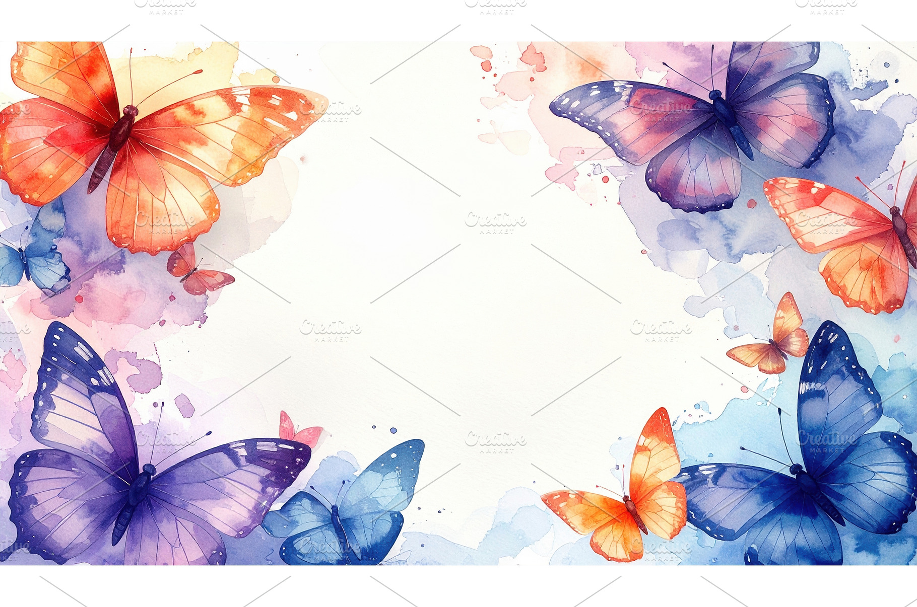 Butterflies in vibrant watercolor, an Animal Photo by Igor Tichonow
