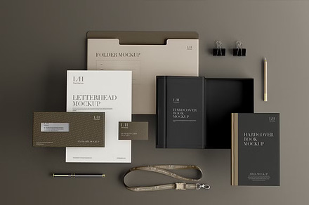 Stationary Mockup Template, a Pens & Pencil Mockup by GearShift