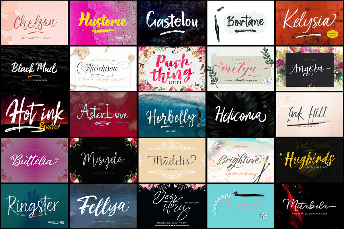 Handwritten Font Bundle, a Handwritten Font by JustArtDigital (Photo 2 of 5)