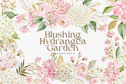 blush hydrangea clipart collection, a Decorative Illustration by Patishop Art (Thumbnail 2 of 9)
