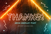 Neon Sepat - Light Party Font, a Sans Serif Font by QR Design Studio (Thumbnail 10 of 10)