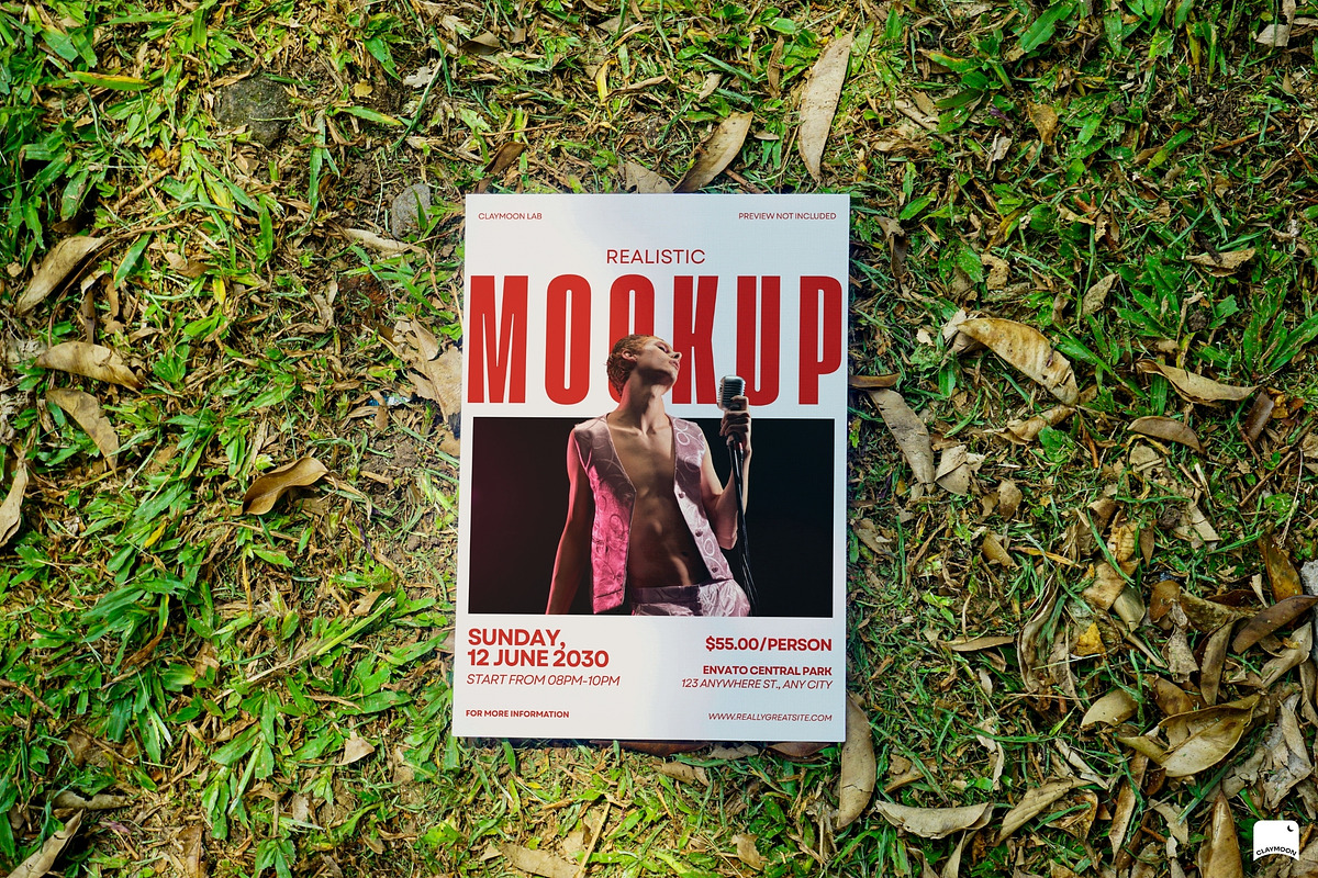 Realistic Poster Mockup, a Mockup by Claymoon Lab (Photo 4 of 6)