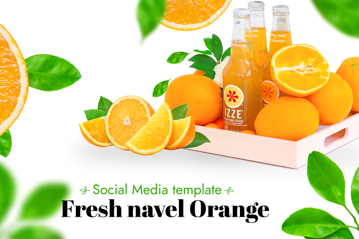 Fresh navel orange - Social Media, a Social Media Template by FoxStore (Photo 1 of 5)