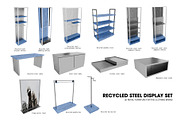 3D Recycled Steel Display Set, a Furniture 3D Model by made_by_nope (Thumbnail 1 of 13)