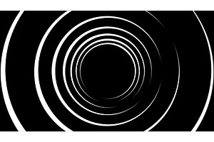 Black and white infinite tunnel of, a Background Graphic by Media Whale Stock
