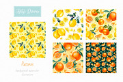 Citrus. Watercolor., a Decorative Illustration by Ekaterina Mikheeva (Thumbnail 4 of 6)