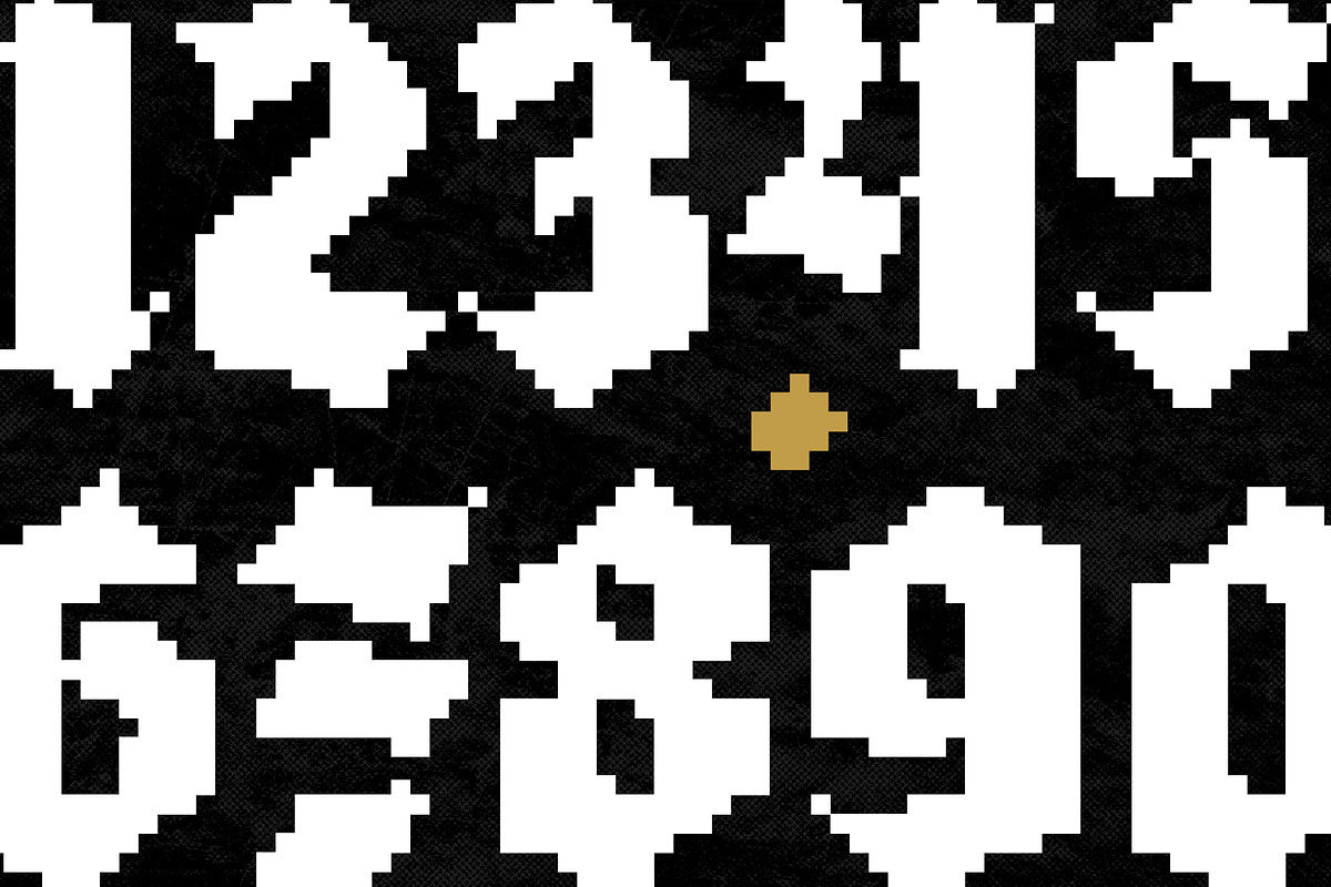 Most Wave - Pixelate Blackletter, a Blackletter Font by Typia Nesia (Photo 3 of 12)