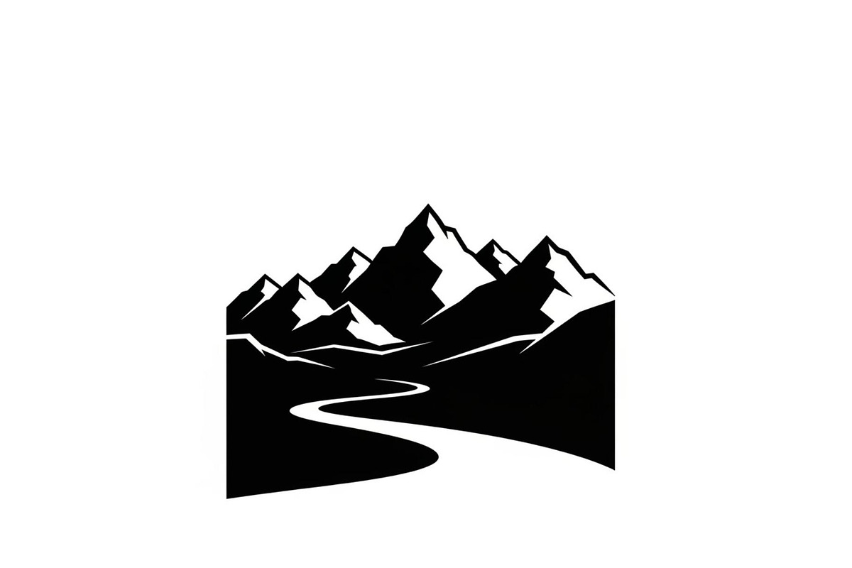 50 Mountain Landscape Silhouette Bun, an Illustration by Designer_Momina (Photo 2 of 51)