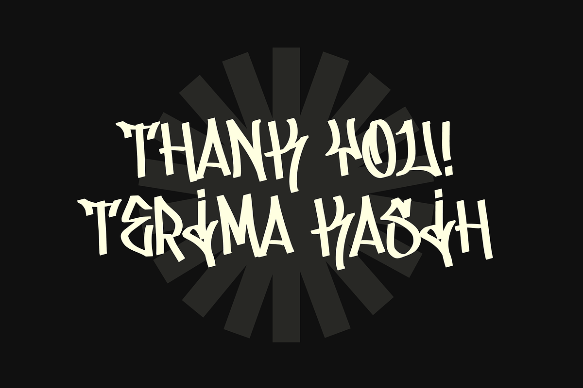Lickos Graffiti Typeface, a Handwritten Font by Fitrah Type (Photo 11 of 11)