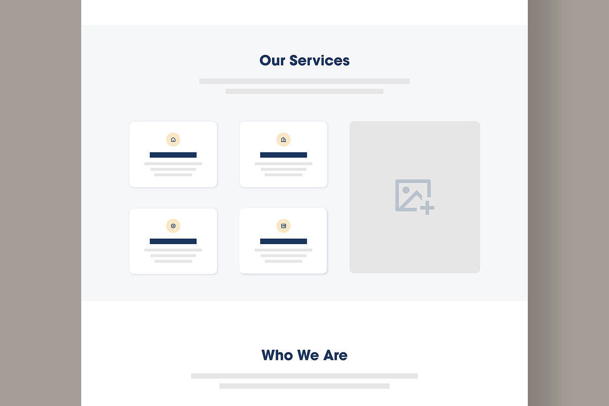 UI UX Wireframe Website Landing Page, a Wireframe Template by MightyDesign (Photo 3 of 9)