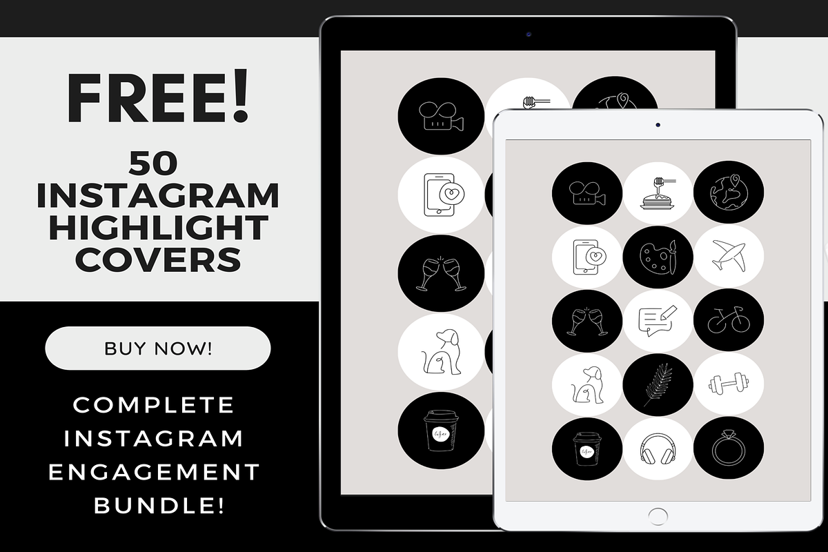 Black Instagram Puzzle Template, a Social Media Template by LushBury (Photo 3 of 5)