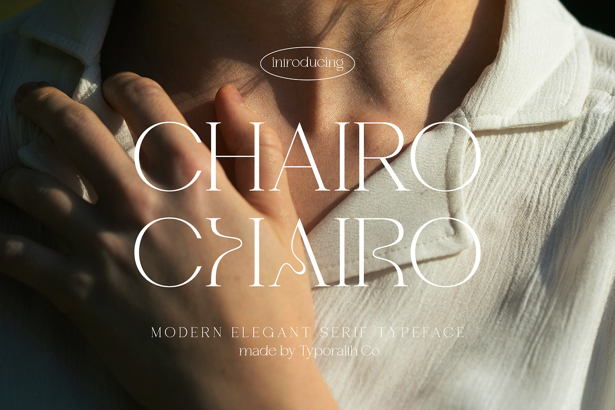 Chairo | Modern Serif Typeface, a Serif Font by Typoraith Co (Photo 1 of 13)