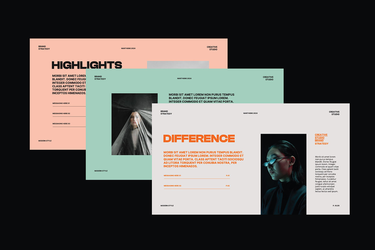 Marthens - Brand Strategy PowerPoint, a Presentation Template by Creatorism (Photo 3 of 10)