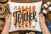 Spooky Halloween Ghost Teacher PNG, a Seasonal Illustration by OK Design (Thumbnail 5 of 5)
