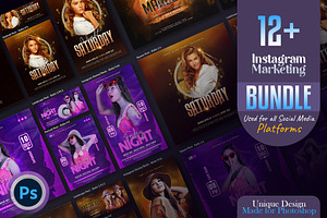 Night Party social media Design, a Social Media Template by Creative_View