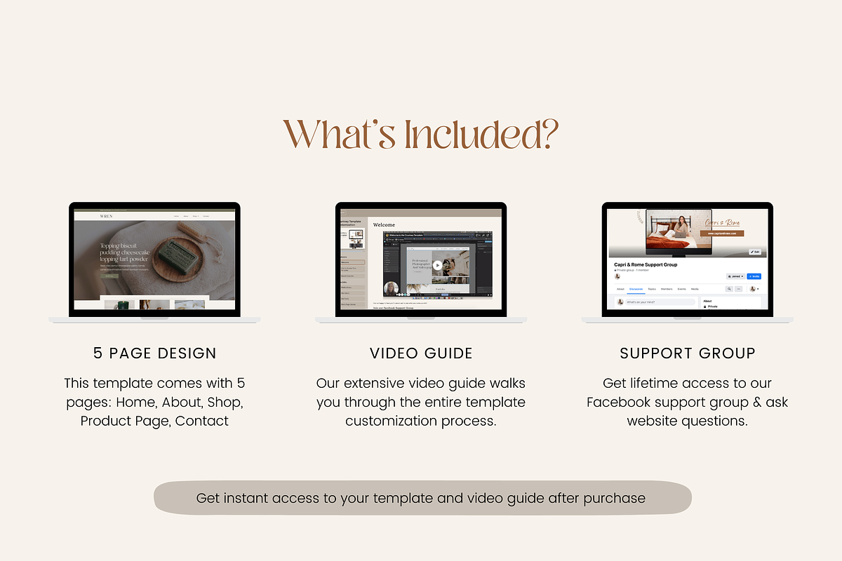 Showit Website Template - Wren, a Websites & App Template by Capri & Rome (Photo 3 of 6)