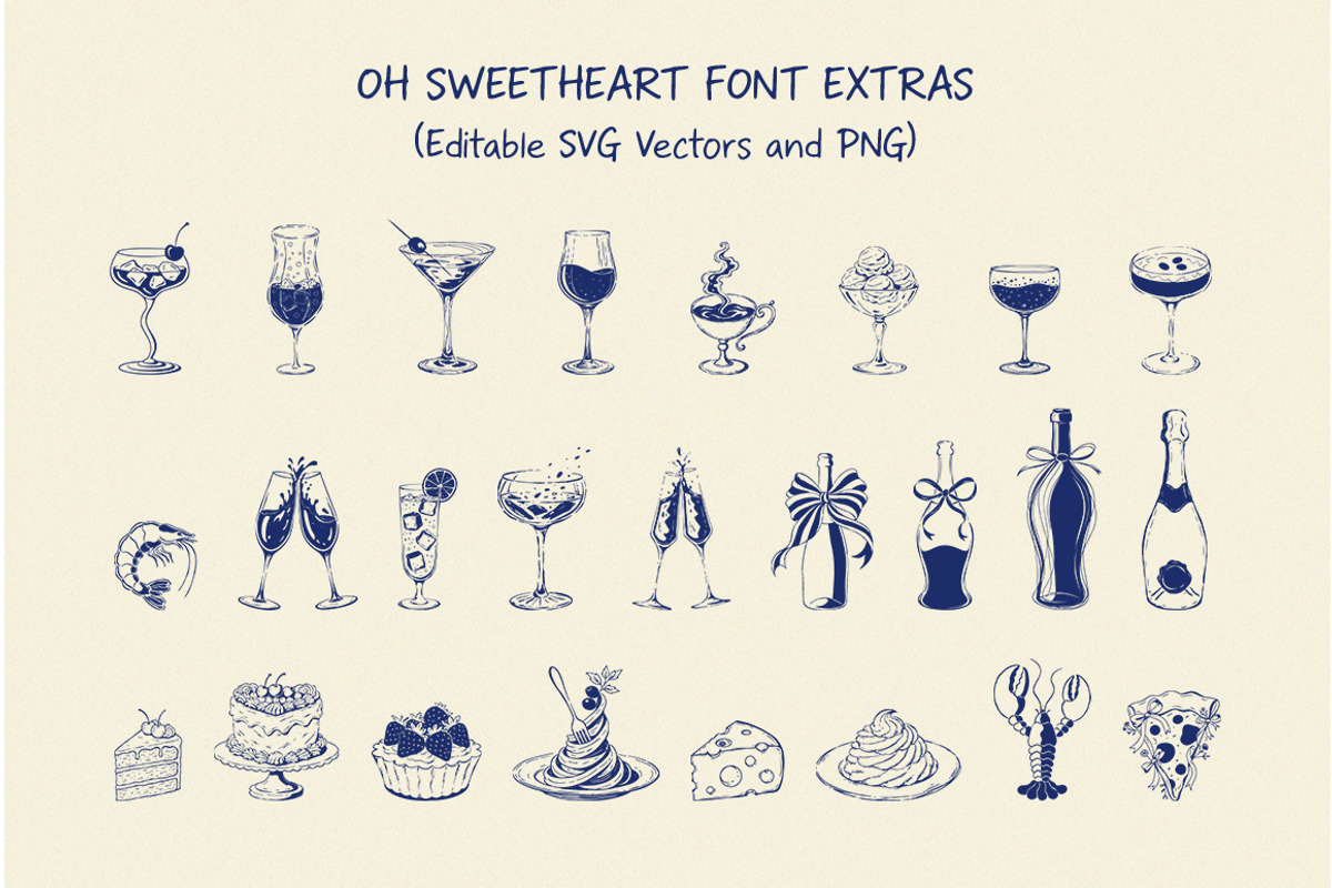 Oh Sweetheart Handwritten Font Duo, a Handwritten Font by SNIPESCIENTIST (Photo 23 of 27)