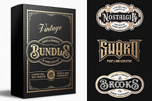 Vintage Fonts & Graphics Bundle