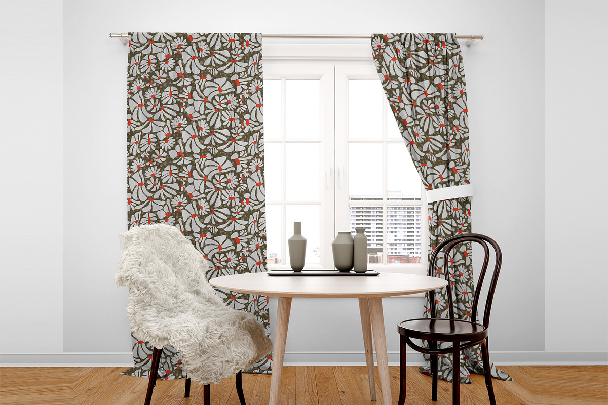 Retro Whimsy Daisy Flower, a Pattern Graphic by AAN Seamless Shop (Photo 2 of 3)