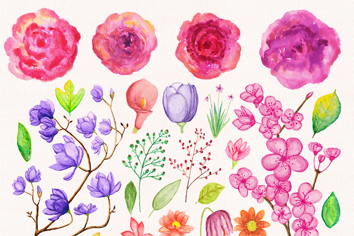 Watercolor Design Kit, a Texture Illustration by Seyyahil (Photo 2 of 5)