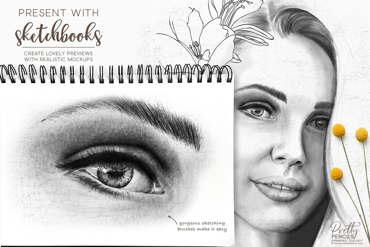 Drawing & Sketching Toolkit, a Brush Add-On by Pretty Little Lines (Photo 7 of 19)