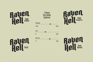 Raven Hell - Variable Gothic Font