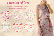 Girls in Pajamas Clipart & Patterns, an Object Graphic by PawLoveArt (Thumbnail 16 of 18)
