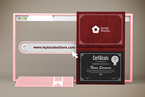 Certificate Website Mockup