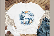 Artic Animals Baby Nursery Cliparts, an Illustration by Sublimation Artist (Thumbnail 4 of 6)