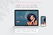 Canva Website Template Beauty, a Landing Page Template by vectorocean (Thumbnail 2 of 11)